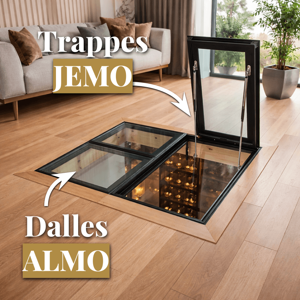 Intégration trappe ou dalle vitrée